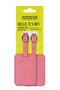 American Tourister American Tourist. Ta Luggage Tag X2  Pink Glitch