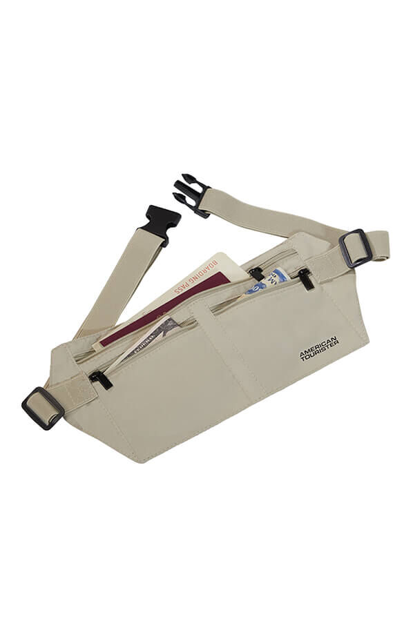 Money Belt RFID-skyddad midjev&auml;ska | American Tourister American Tourist. Ta RFID Money Belt Bag  Sand