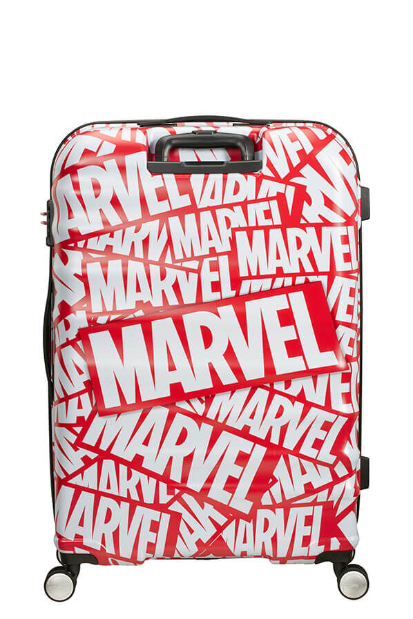American Tourister Wavebreaker Disney Spinner Marvel 77cm  Marvel Logo