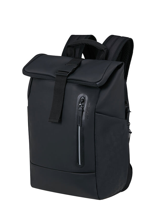 Urban Tide Ryggs&auml;ck 14'' rolltop 14" | American Tourister Urban Tide Rolltop Laptop Backpack 14'  Black