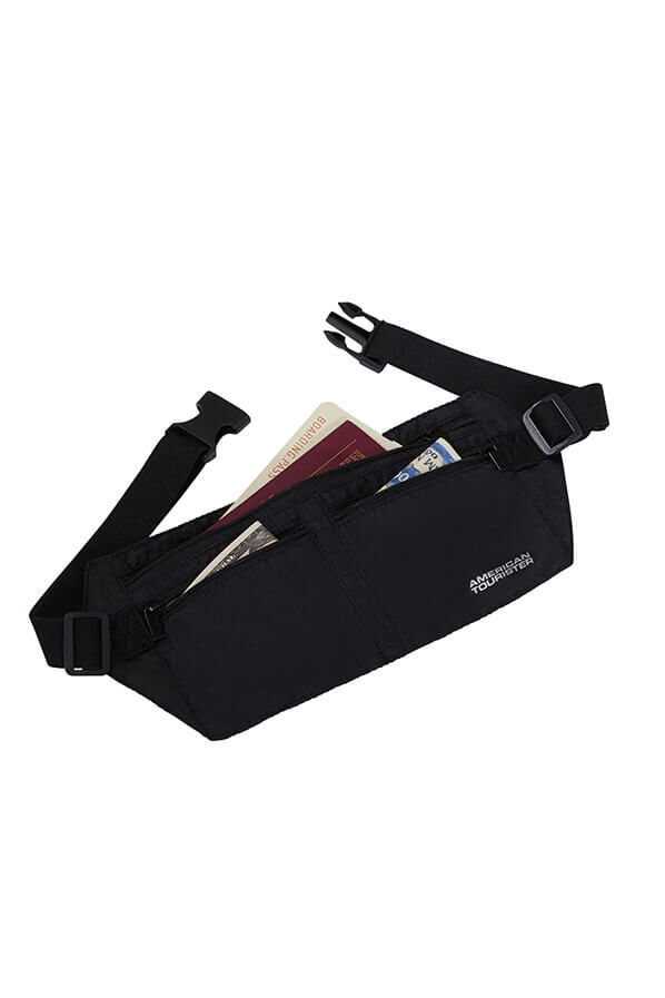 Money Belt RFID Money Belt Bag | American Tourister American Tourist. Ta RFID Money Belt Bag  Black