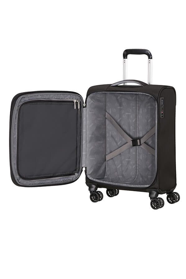 Cloudrider Kabinv&auml;skor | American Tourister Cloudrider Spinner EXP TSA S  Jet Black