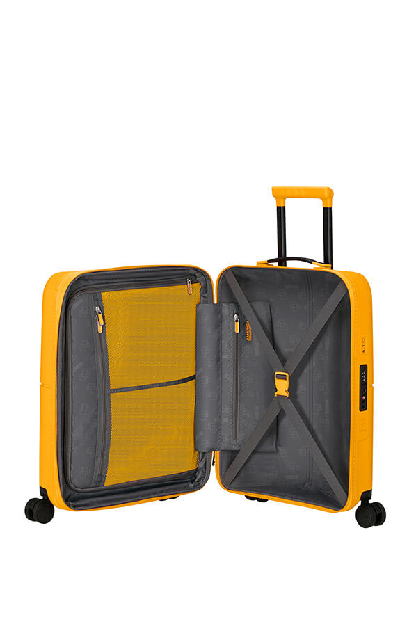 American Tourister DashPop Spinner Expandable TSA 55cm Golden Yellow