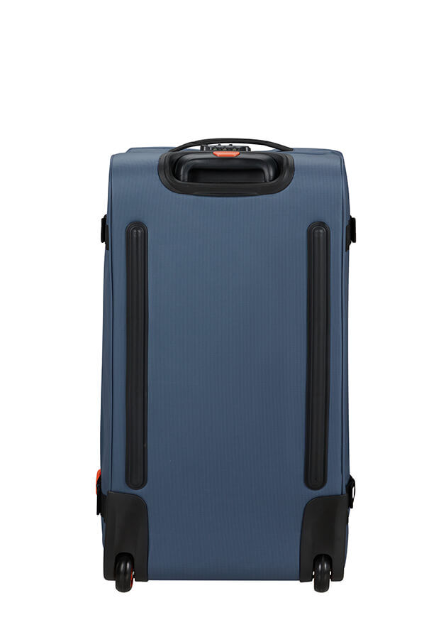 American Tourister Urban Track Duffle with Wheels Coated M  Navy/Orange