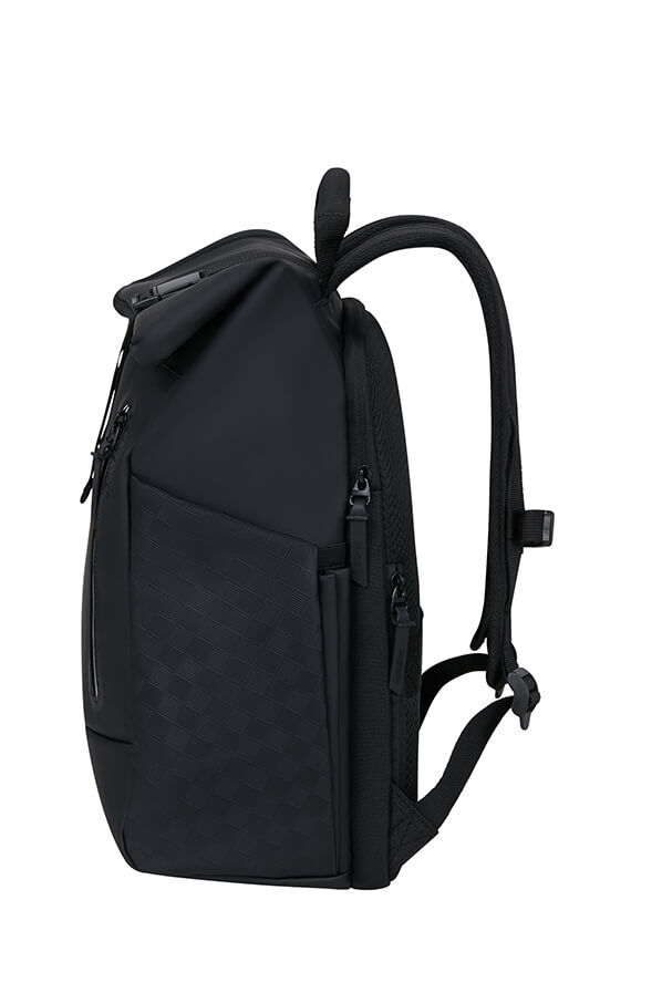 Urban Tide Ryggs&auml;ck 14'' rolltop 14" | American Tourister Urban Tide Rolltop Laptop Backpack 14'  Black