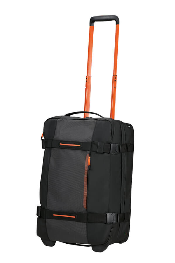 American Tourister Urban Track Duffle with Wheels Lmtd S  Black/Orange