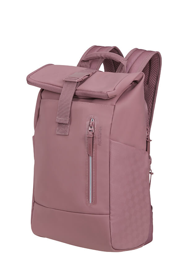 Urban Tide Ryggs&auml;ck 14'' rolltop 14" | American Tourister Urban Tide Rolltop Laptop Backpack 14'  Galactic Mauve