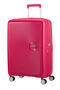 SoundBox Medium incheckning | American Tourister Soundbox Spinner Expandable 67cm Lightning Pink