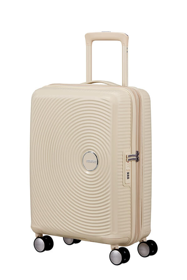 American Tourister SoundBox Spinner TSA Expandable 55cm  Coconut Sand