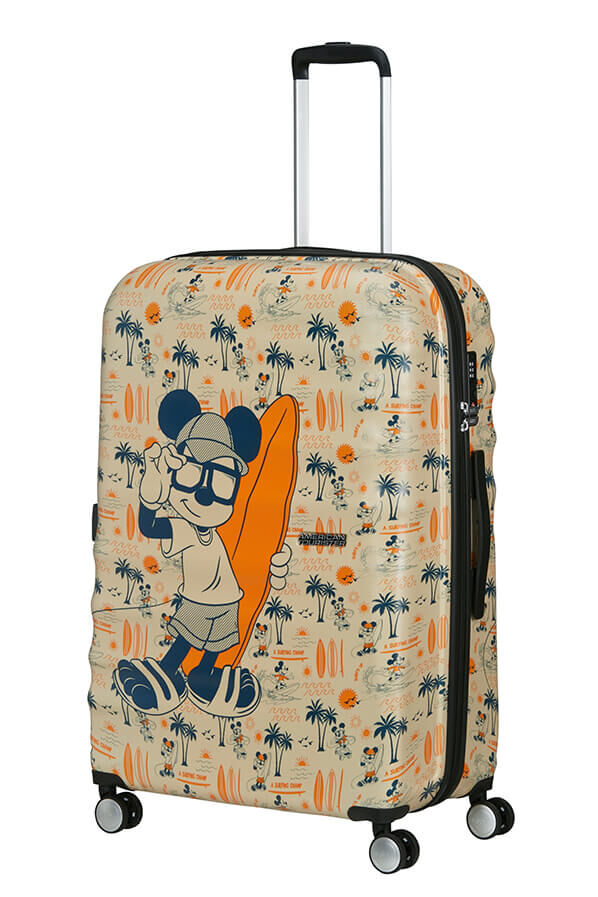 American Tourister Disney Wavebreaker Spinner TSA Disney Fl 77cm  Mickey Super Surfer