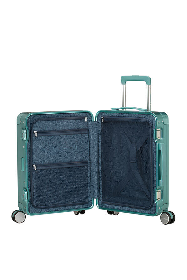 American Tourister Soundbox Alu Spinner TSA 55cm  Dusty Turquoise