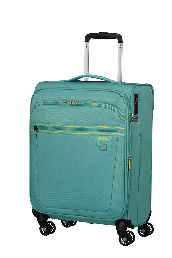 American Tourister Aerospin Spinner Expandable S  Dusty Turquoise