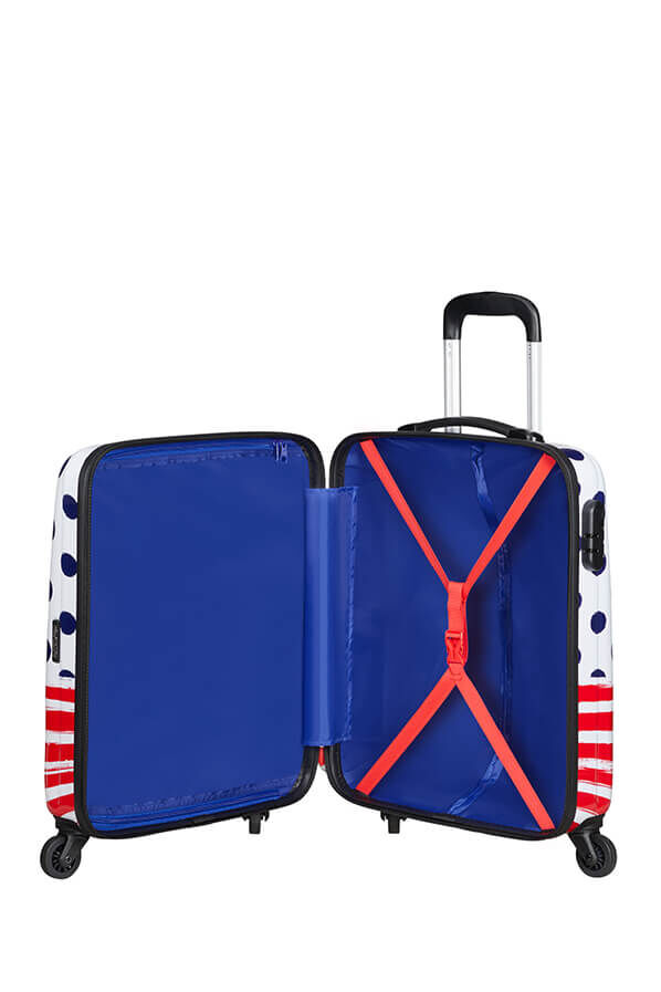 American Tourister Disney Legends Spinner 55cm  Mickey Blue Dots