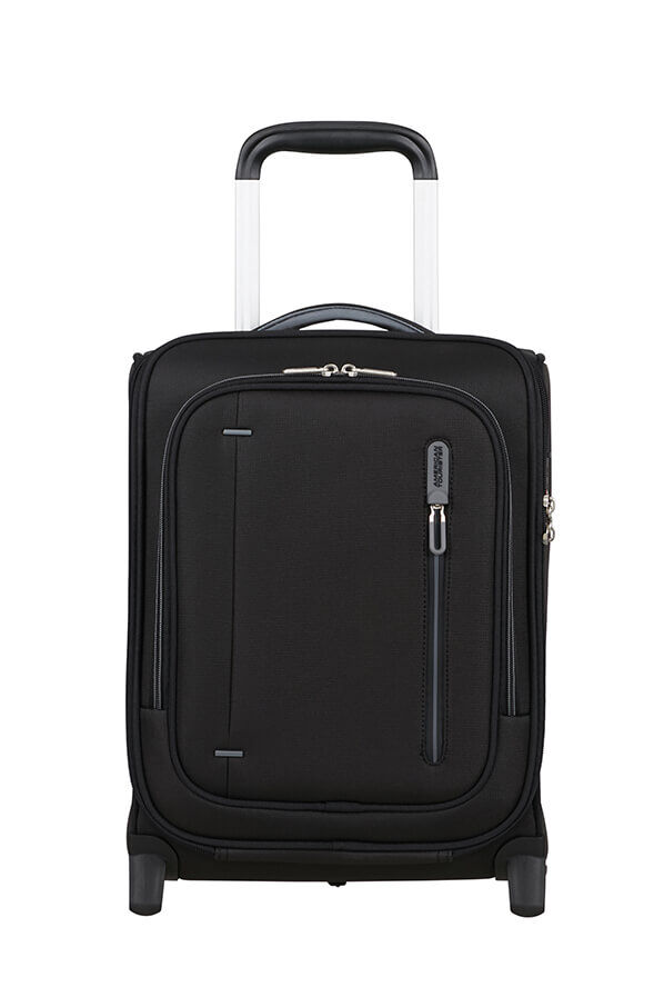 Cloudrider Resv&auml;ska med 2 hjul S/M | American Tourister Cloudrider Upright Underseater Tsa  Jet Black