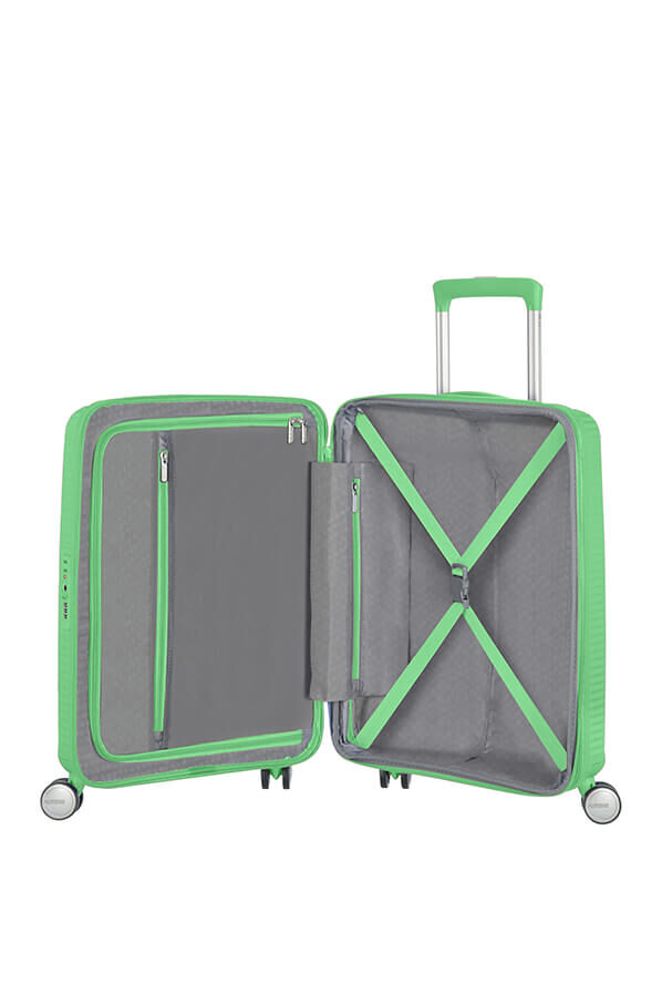 American Tourister Soundbox Spinner TSA Expandable 55cm  Spring Green