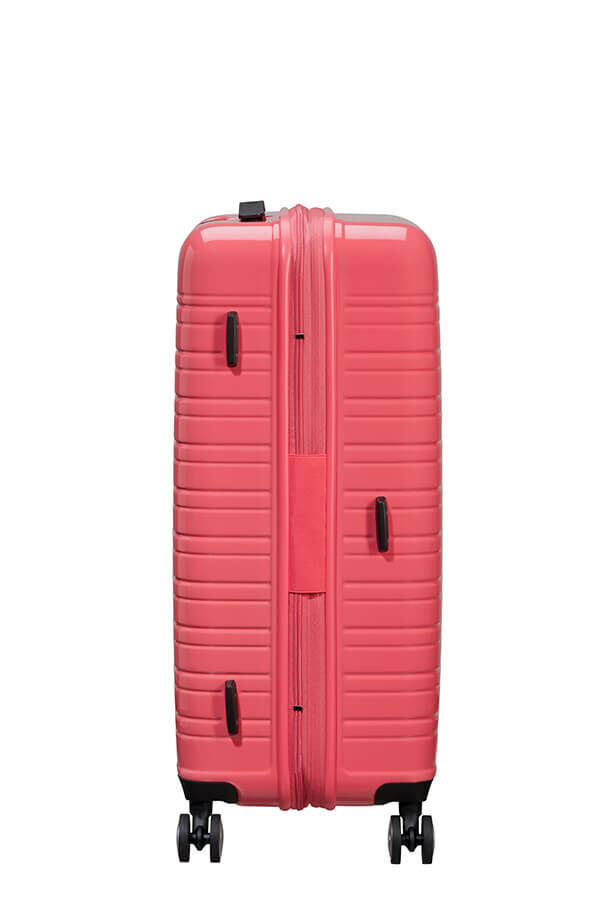 Flashline Pop Medium incheckning | American Tourister Flashline Pop Spinner Exp TSA 67cm  Coral Pink