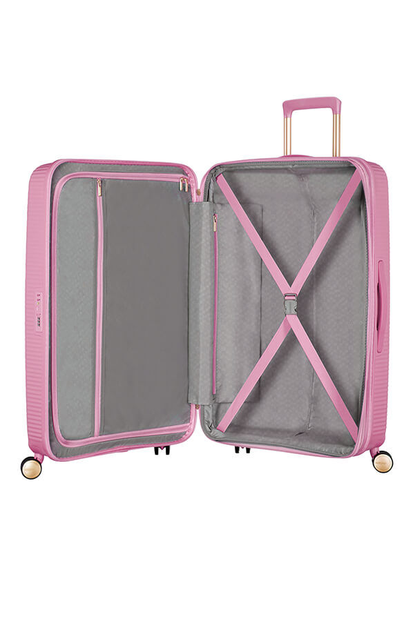 SoundBox Large Check-in Pearl Pink/Gold | Rolling Luggage Sweden