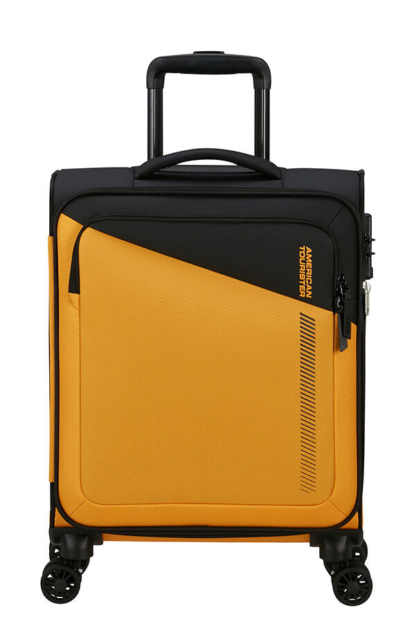 American Tourister Daring Dash Spinner Expandable TSA S  Black/Yellow