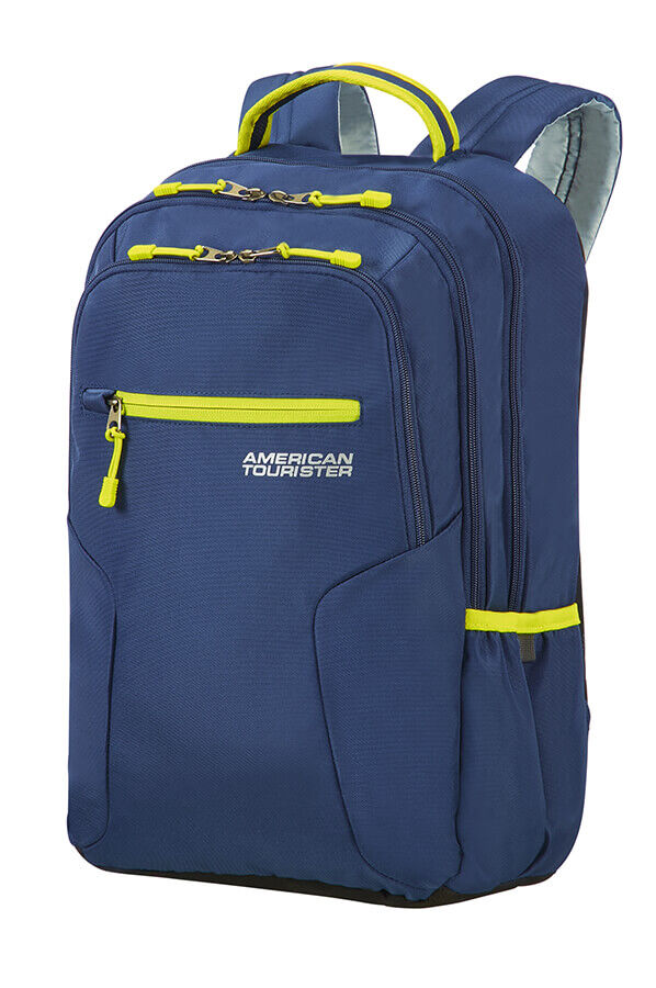 American Tourister Urban Groove Laptop Backpack  True Navy/Lime