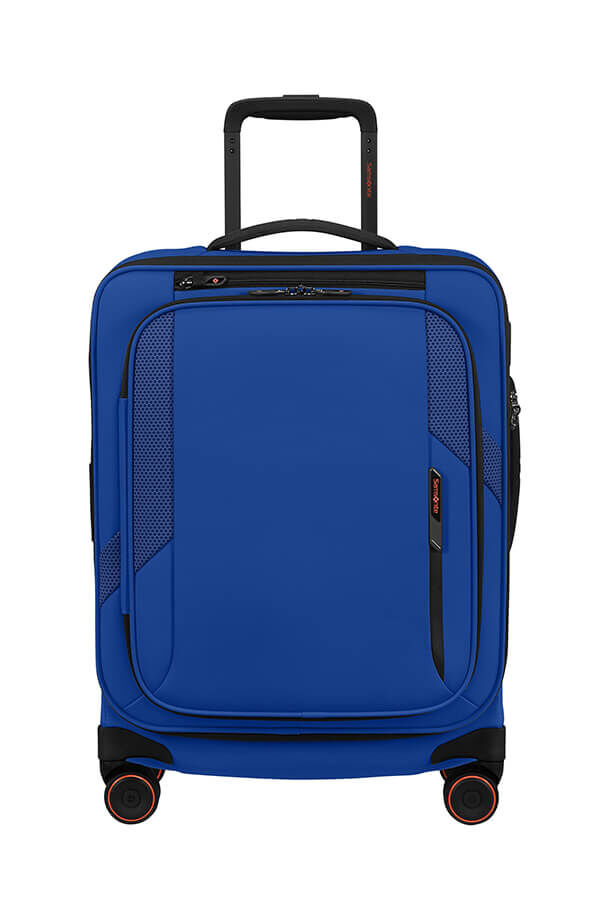 Samsonite Glazed Spinner Expandable 55cm  Electric Blue