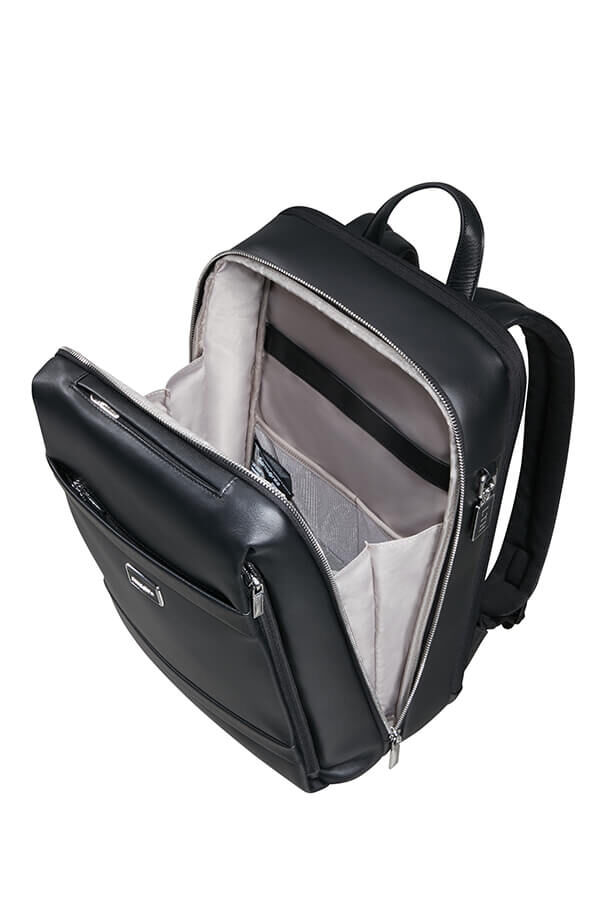 Image Biz Leather Ryggs&auml;ck 14.1" | Samsonite Image Biz Leather Backpack 14.1'  Black