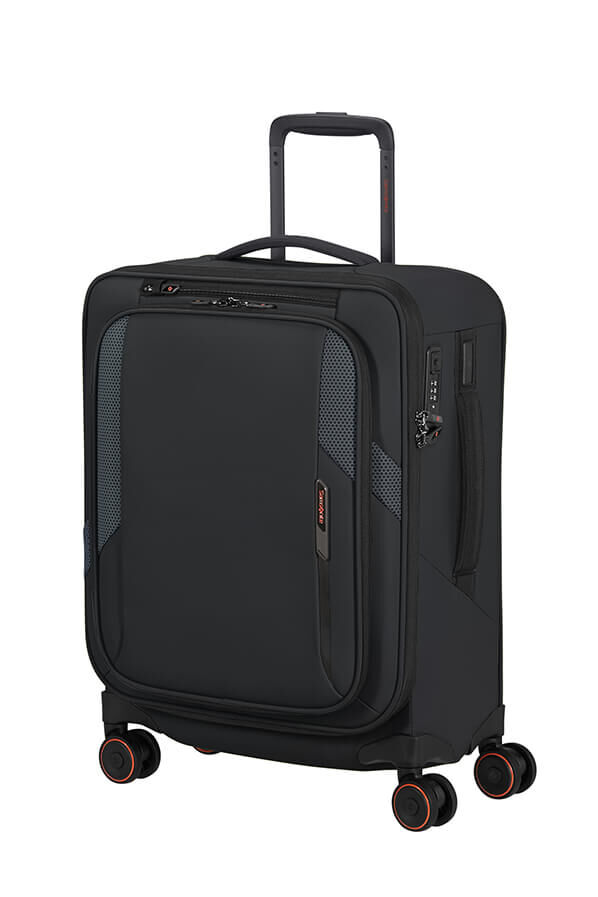 Samsonite Glazed Spinner Expandable 55cm  Black