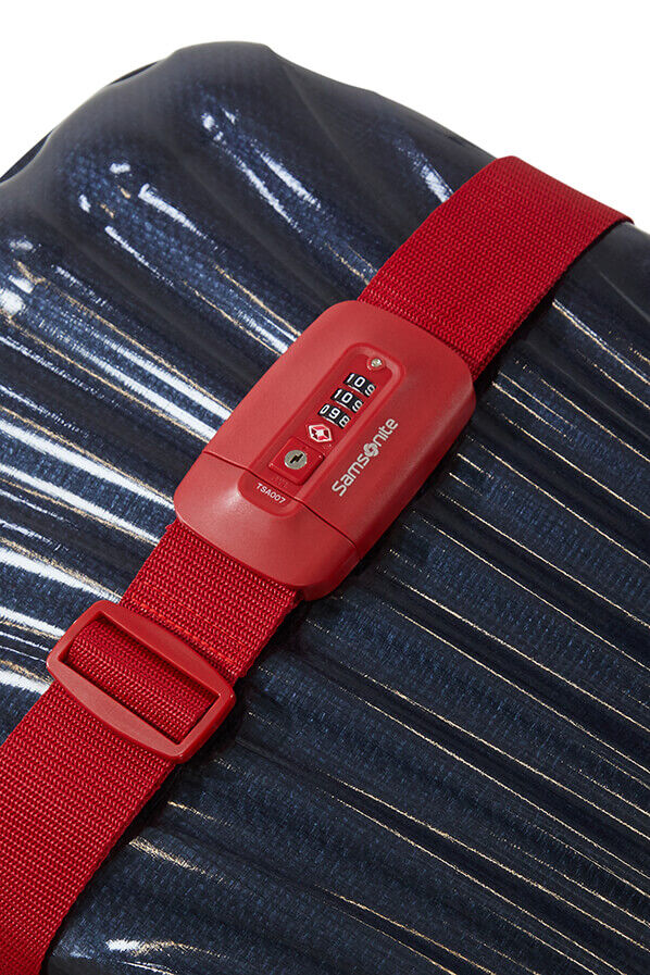 Samsonite Ta Revolution Luggage Strap/TSA Lock  Red