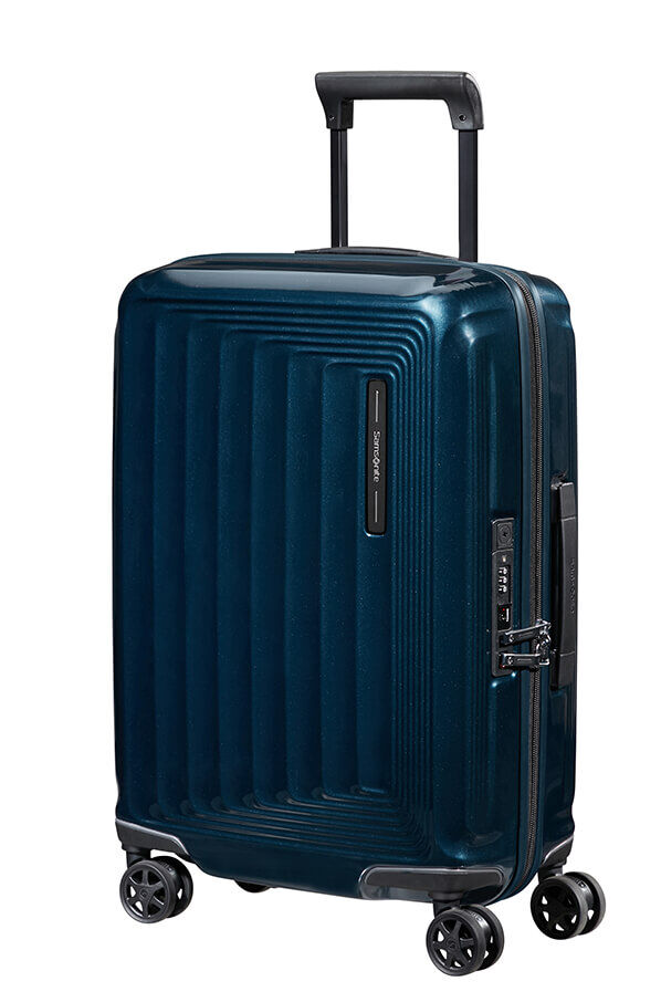 Samsonite Nuon Spinner Expandable 55cm  Metallic Dark Blue