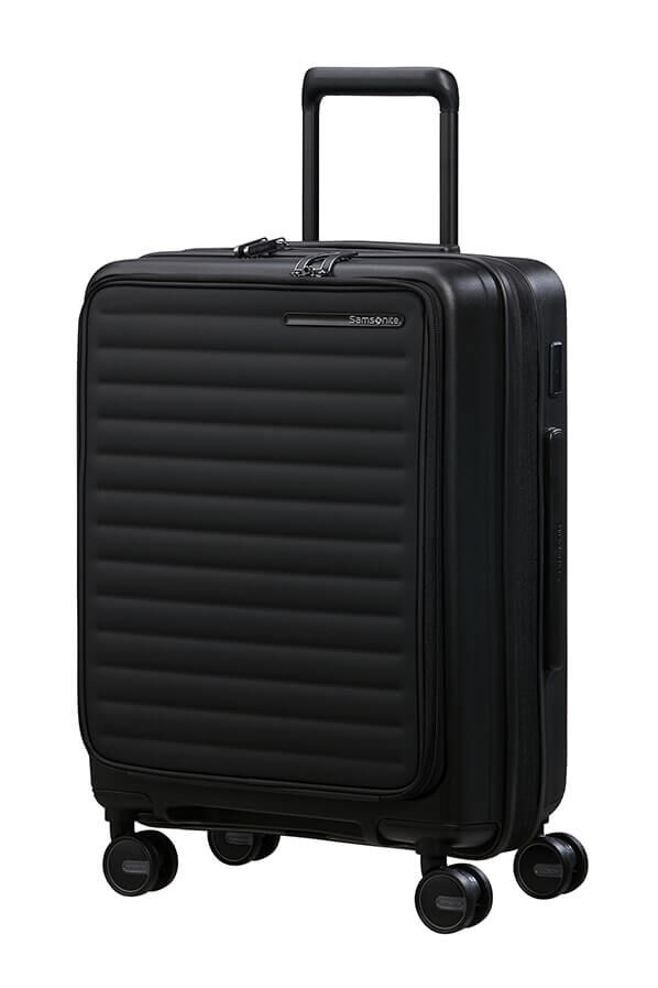 Samsonite Restackd Spinner Expandable Easy Access 55cm  Black