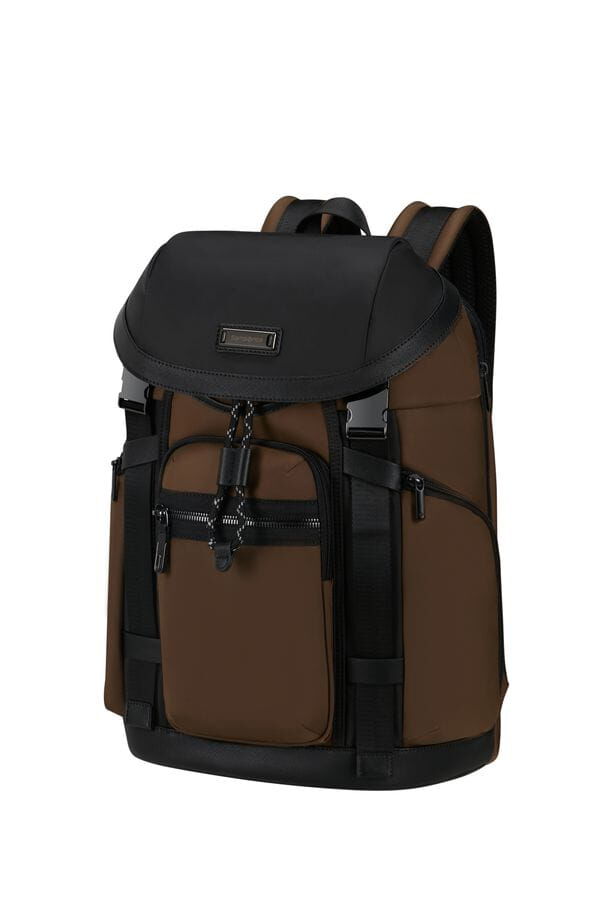 Samsonite Relyon Backpack M 15.6'' with flap  Brown
