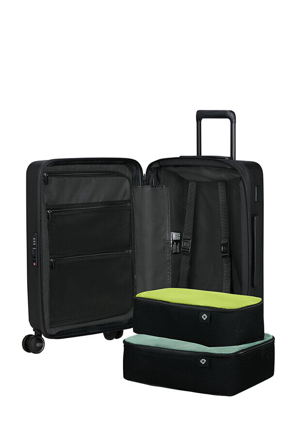 Samsonite Restackd Spinner Expandable Easy Access 55cm  Black